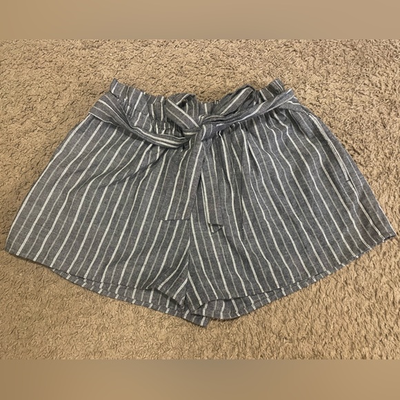 Pants - Parachute / Flowy Shorts with Wrapped Tie